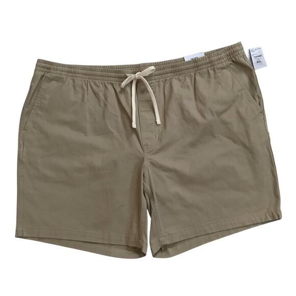 Lands' End NWT Khaki Pull On Shorts Men XXL (44-46) - Picture 1 of 9